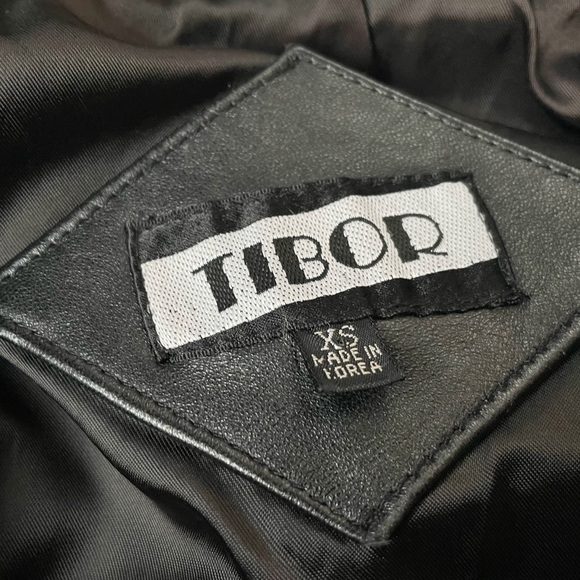 Vintage 1980s Tibor Slouchy Leather Long Blazer Jacket! Sz XS (Fits Loosely) - Picture 4 of 9